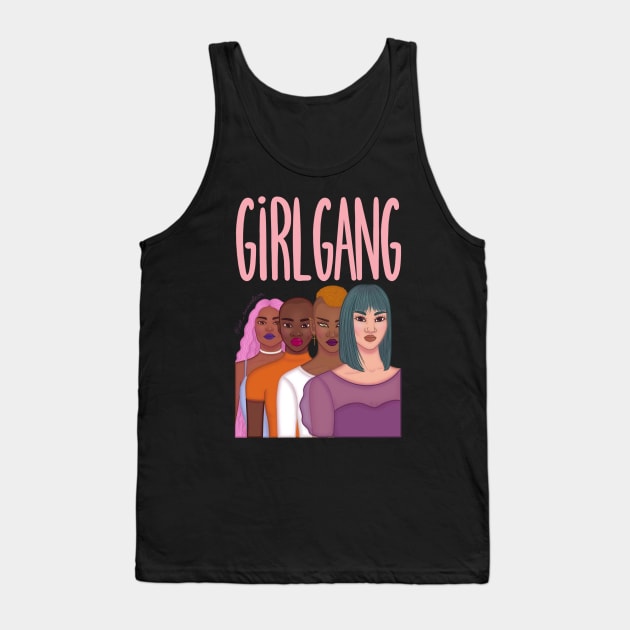 Girl Gang Tank Top by @isedrawing